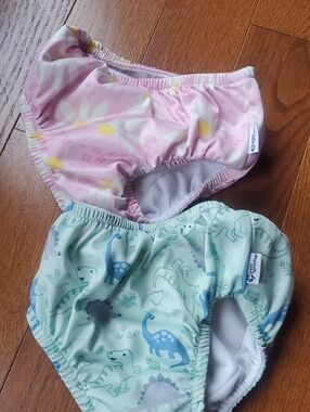 Swim Suits & 2 Reusable Kids Swim Diapers